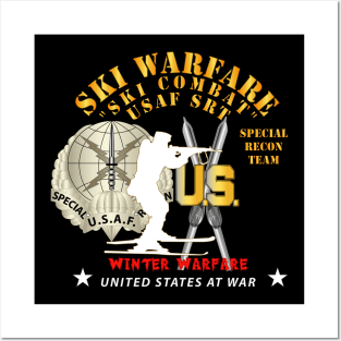 USAF Special Recon Team - Ski Warfare - Ski Combat - Winter Warfare X 300 Posters and Art